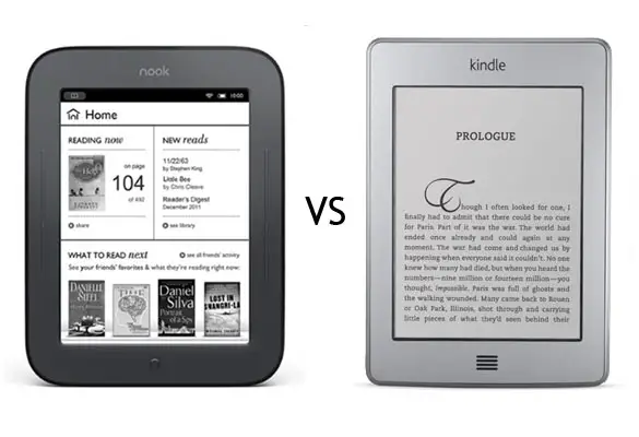 nook vs kindle free ebooks